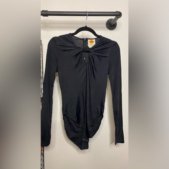 Farm Rio Black Long Sleeve Bodysuit - Picture 6 of 9